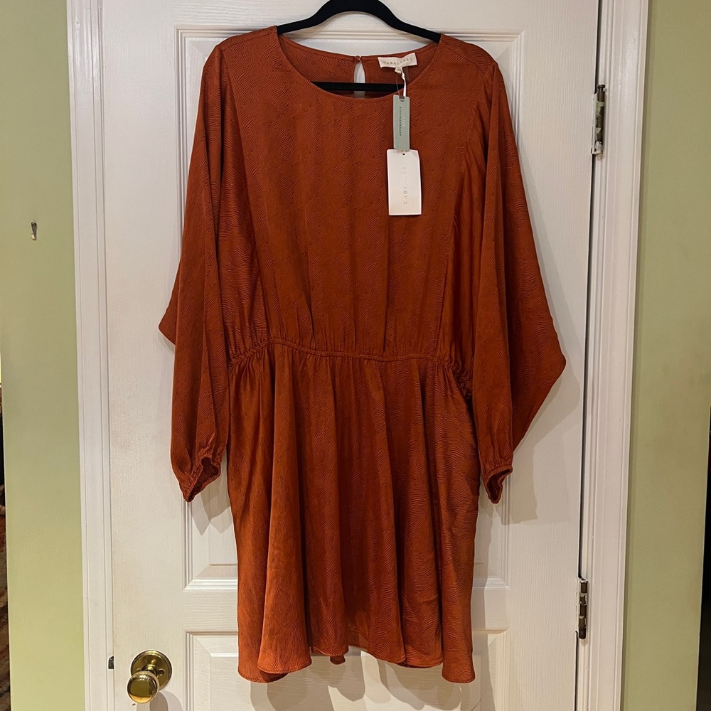 New Anthropologie Satin Dress 1X